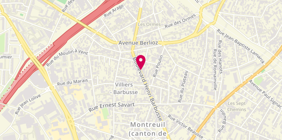 Plan de Montreuil Pièces Auto, 118-120
118 Boulevard Henri Barbusse, 93100 Montreuil