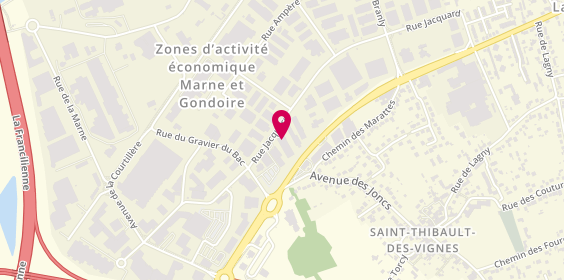 Plan de DTA motors, 67 Rue Jacquard, 77400 Lagny-sur-Marne