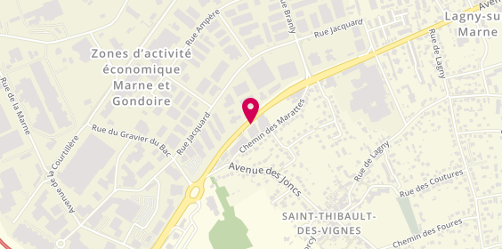 Plan de Spidauto, 123 avenue du Général Leclerc, 77400 Lagny-sur-Marne