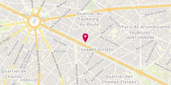 Plan de SARL le Garage, 102 Avenue des Champs Elysees, 75008 Paris