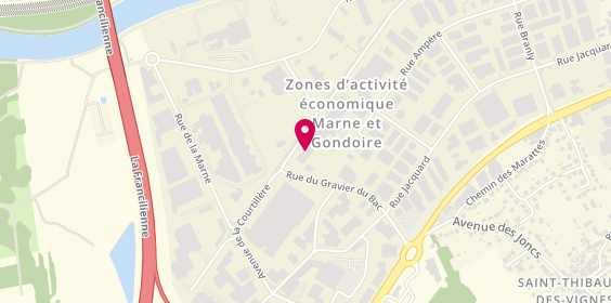 Plan de Ile de France Dépannage, 2 Rue du Gravier du Bac, 77400 Saint-Thibault-des-Vignes