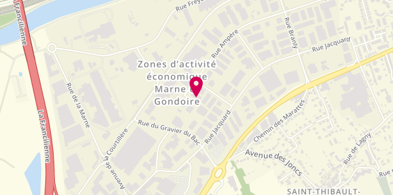 Plan de Auto Douk Services, 63 Rue Ampère, 77400 Lagny-sur-Marne