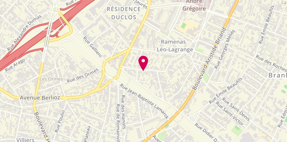 Plan de Garage Nord-Auto Services 93, 22 Rue des Ramenas, 93100 Montreuil