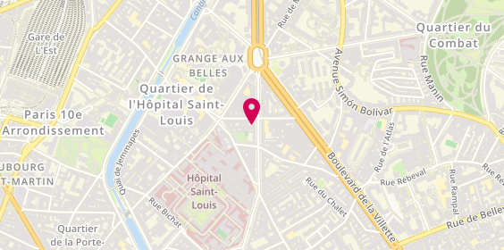 Plan de Dan Depann Paris, 25 avenue Claude Vellefaux, 75010 Paris