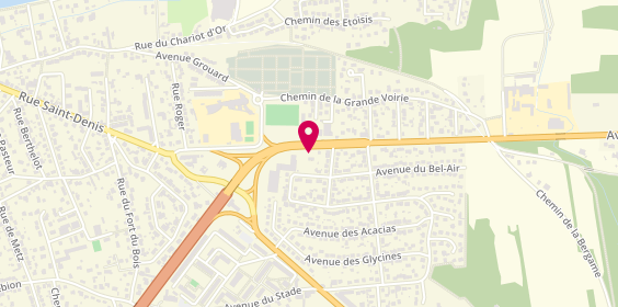Plan de AD Carrosserie DU STADE (77), 45 avenue Georges Clemenceau, 77400 Lagny-sur-Marne