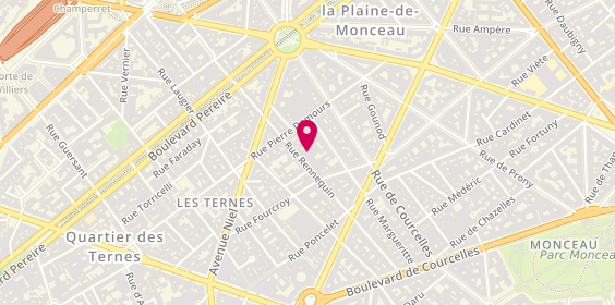 Plan de Smart Wagram, 30 Rue Rennequin, 75017 Paris