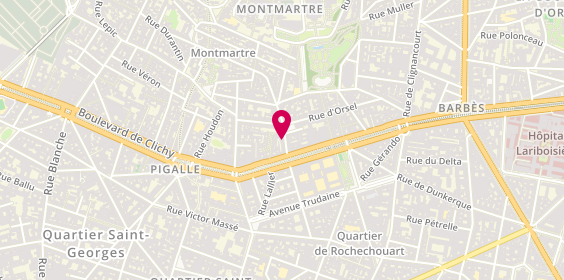 Plan de Montmartre Garage, 5 Rue Dancourt, 75018 Paris