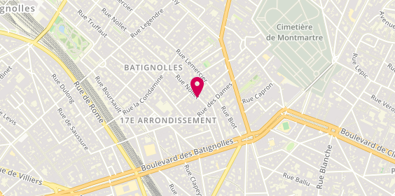 Plan de Serenicar Paris 17, 5 Rue Nollet, 75017 Paris