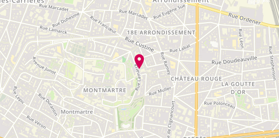 Plan de 911 Montmartre, 20 Rue Lamarck, 75018 Paris