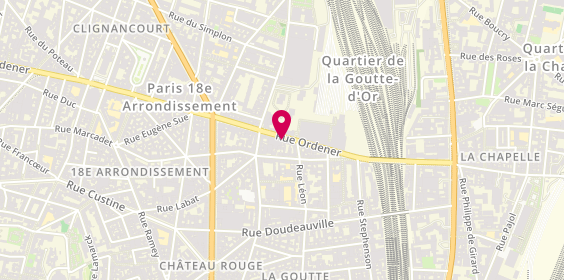 Plan de Carglass, 47 Rue Ordener, 75018 Paris