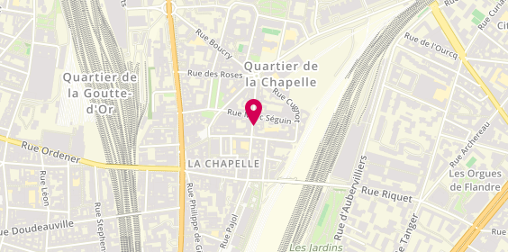 Plan de Garage Pajol, 48 Bis Rue Pajol, 75018 Paris