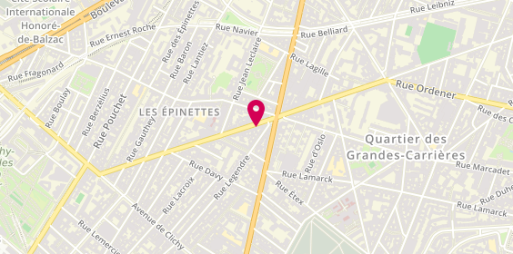 Plan de Garage Laouini, 68 Rue Guy Môquet, 75017 Paris