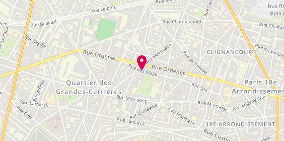 Plan de Soc Garage Alerand, 43Bis Rue des Cloys, 75018 Paris