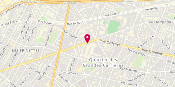 Plan de Renault Retail Group Paris, 203 Rue Championnet, 75018 Paris