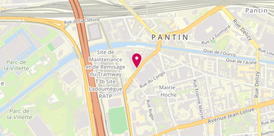 Plan de Renault Retail Group Pantin, 13 Avenue General Leclerc, 93500 Pantin