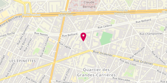 Plan de Garage Vauvenargues, 43 Rue Vauvenargues, 75018 Paris