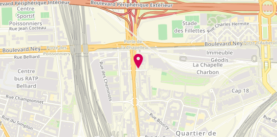 Plan de Wd Autos, 94 Rue de la Chapelle, 75018 Paris