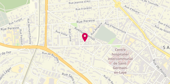 Plan de Centre Porsche Saint Germain En, 2 Rue Ampere, 78100 Saint-Germain-en-Laye
