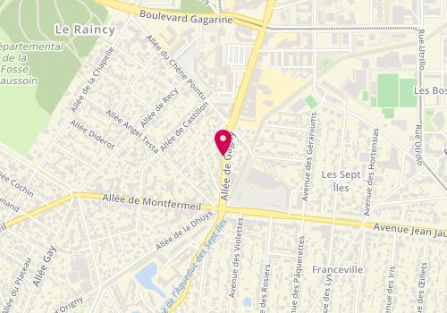 Plan de Autodistribution Proxi - Ad Map, 13 Allée Gagny, 93390 Clichy-sous-Bois