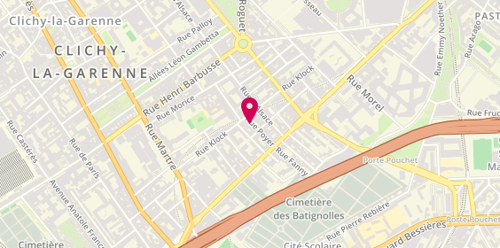 Plan de Espace Auto, 13 -15 Rue Poyer, 92110 Clichy