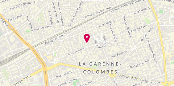 Plan de Steram Garage du Marche, 19 Rue d'Alsace Lorraine, 92250 La Garenne-Colombes