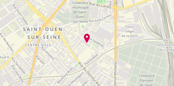Plan de Top Garage, 12 Rue Alphonse Helbronner, 93400 Saint-Ouen-sur-Seine
