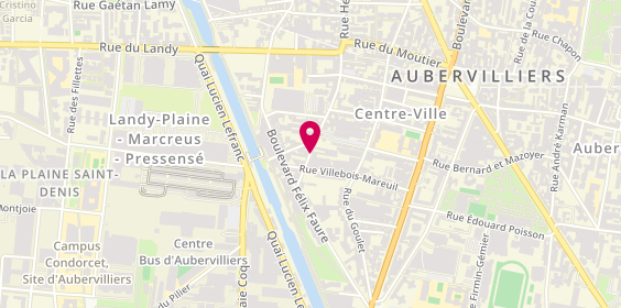 Plan de Auber 68, 5 Rue du Tournant, 93300 Aubervilliers