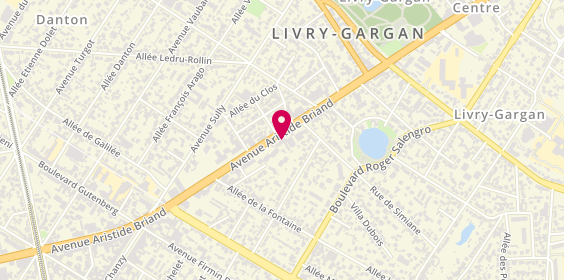 Plan de Carglass, 68 avenue Aristide Briand, 93190 Livry-Gargan