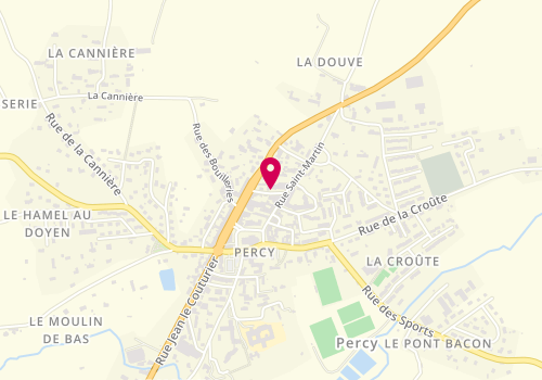 Plan de Laurent Auto, 5 Rue Emile Grente, 50410 Percy-en-Normandie