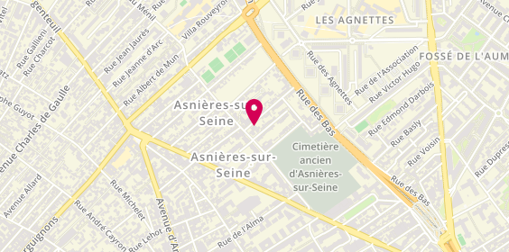 Plan de Glass Auto Services, 4 Rue Paul Gillet, 92600 Asnières-sur-Seine