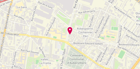Plan de Eurorepar, 98 Rue Charles Tillon, 93300 Aubervilliers