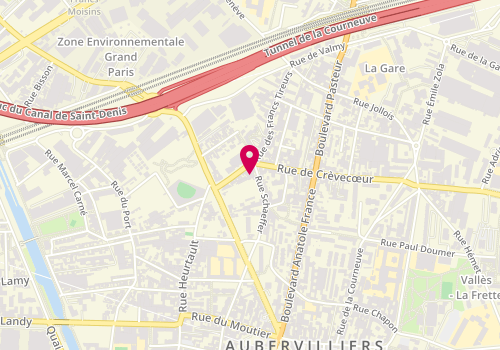 Plan de Centre Autos, 71 Rue Schaeffer, 93300 Aubervilliers
