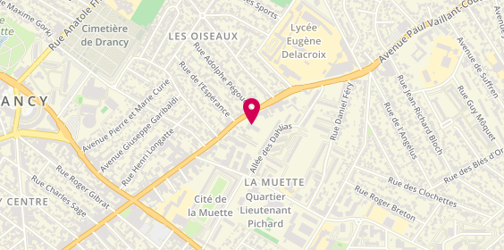 Plan de Avatacar, 208 avenue Henri Barbusse, 93700 Drancy