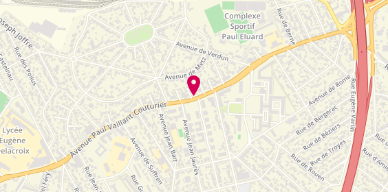 Plan de Auto evasion, 110 avenue Paul Vaillant Couturier, 93150 Le Blanc-Mesnil