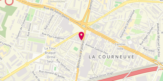 Plan de Garage des 6 routes, 113 Boulevard Pasteur, 93120 La Courneuve