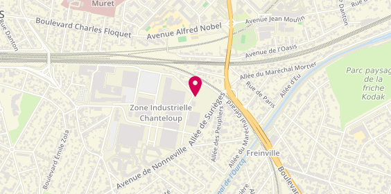 Plan de Nonneville Depannage, 11 Rue Albert Einstein, 93600 Aulnay-sous-Bois