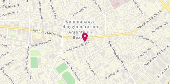 Plan de Center Auto 95, 12 Rue de l'Abbé Ruellan, 95100 Argenteuil