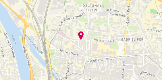 Plan de Rubin's, 10 Rue de Dalmas, 93200 Saint-Denis