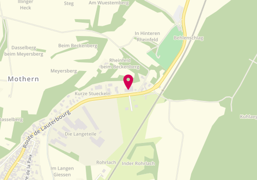 Plan de Agent Peugeot, 60 Route de Lauterbourg, 67470 Mothern