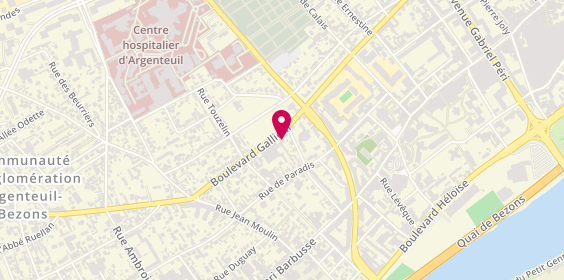 Plan de Renault Agence B2A, 41 Boulevard Gallieni, 95100 Argenteuil