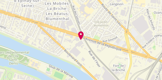 Plan de Garage de l'Yser, 17 Rue de l'yser, 93800 Épinay-sur-Seine