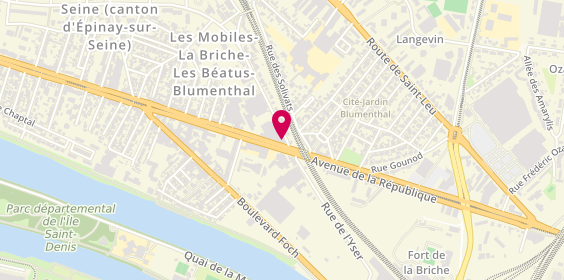 Plan de Garage Brement F.G, 209 avenue de la République, 93800 Épinay-sur-Seine