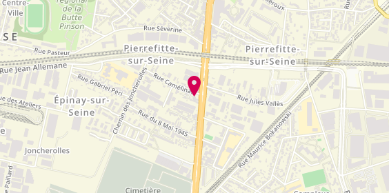 Plan de Dbk Auto, 66 avenue Lénine, 93380 Pierrefitte-sur-Seine