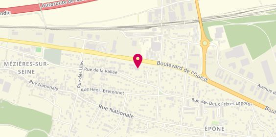 Plan de Agent Citroen, Rue de Cherbourg, 78970 Mézières-sur-Seine