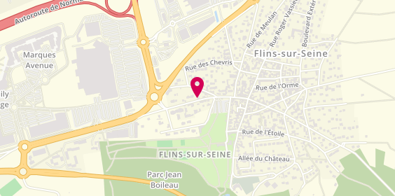 Plan de Alo Mecanique, 151 Rue Charles de Gaulle, 78410 Flins-sur-Seine