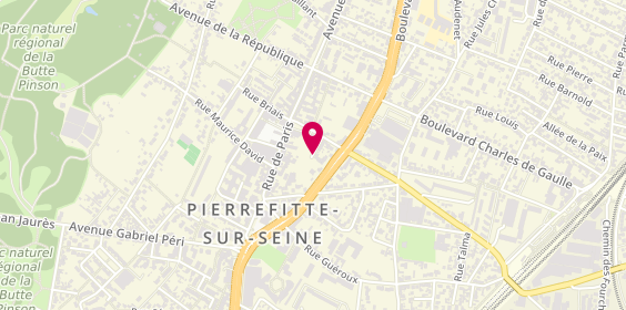 Plan de Garage GDA, 11 villa Diderot, 93380 Pierrefitte-sur-Seine