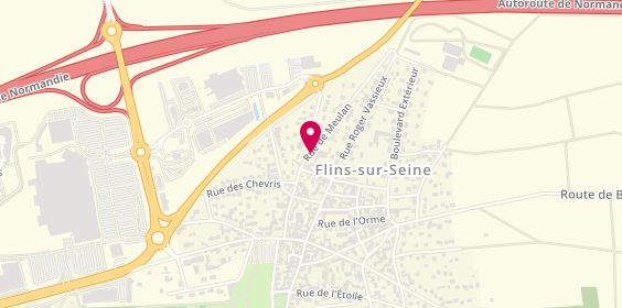 Plan de Dhuit Automobiles, 252 Rue de Meulan, 78410 Flins-sur-Seine