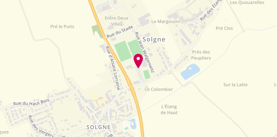 Plan de Access - TotalEnergies, 1 Rue d'Alsace Lorraine, 57420 Solgne