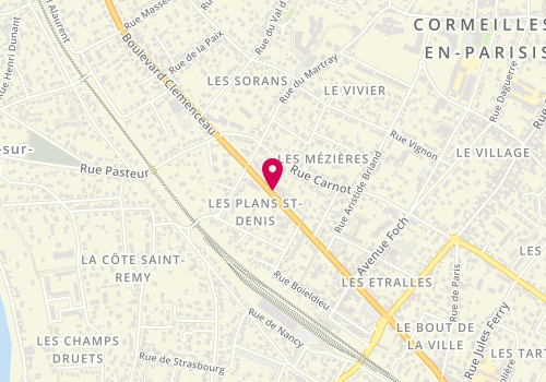 Plan de F.C Peinture carrosserie, 42 Bis Boulevard Clemenceau, 95240 Cormeilles-en-Parisis