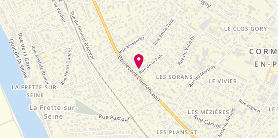 Plan de 123 Autoservice, 3 Rue de la Paix, 95240 Cormeilles-en-Parisis